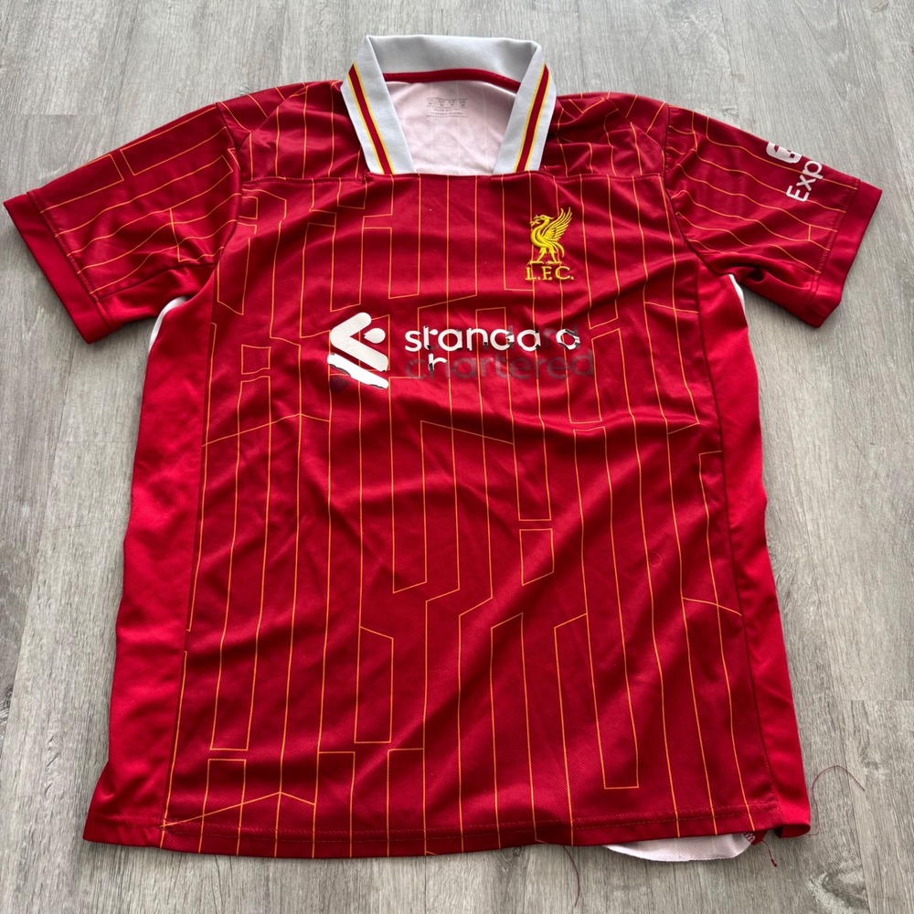 Liverpool FC Mohamed Salah 11 Home Jersey Red Soccer Shirt Mens Medium Peeling